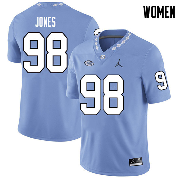 Jordan Brand Women #98 Freeman Jones North Carolina Tar Heels College Football Jerseys Sale-Carolina